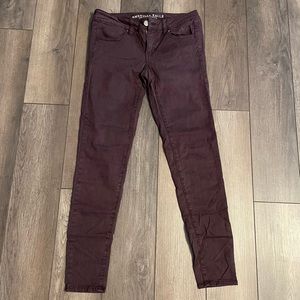 Burgundy Jeggings